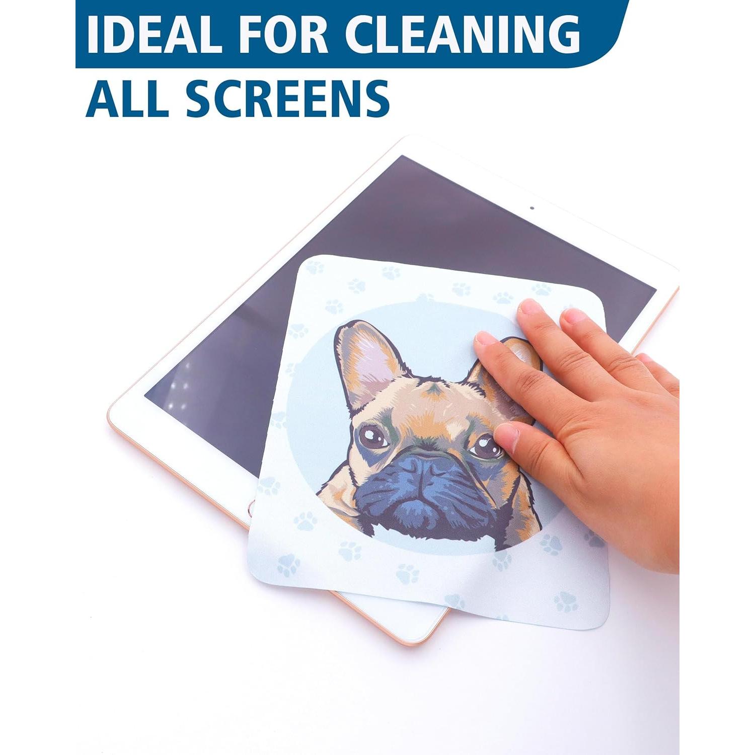 Paño de limpieza de microfibra Jiamicrofiber - 6 unidades con diseño perro