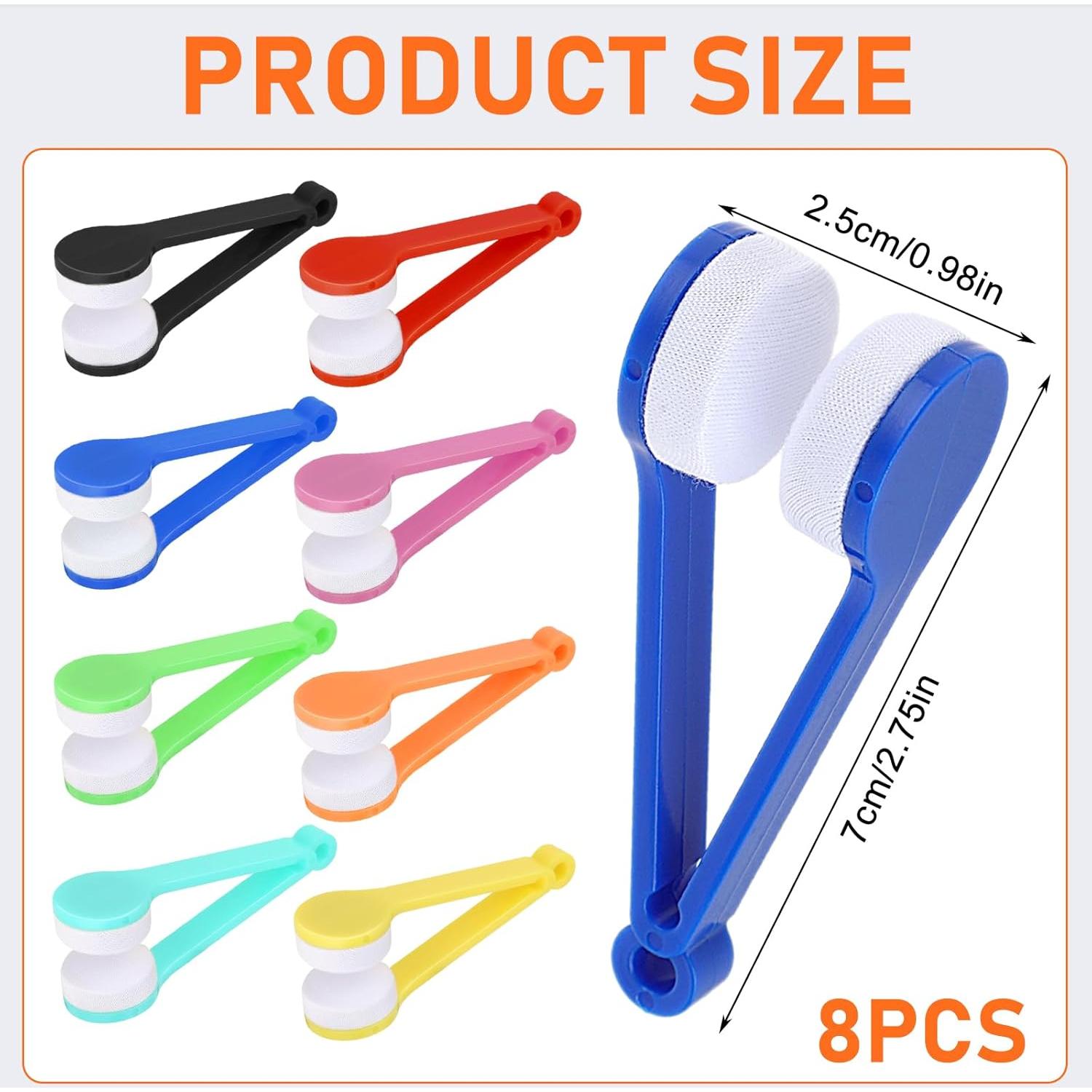 Kit de Limpieza de Gafas 8 Pcs YQQYG con Cepillo de Microfibra