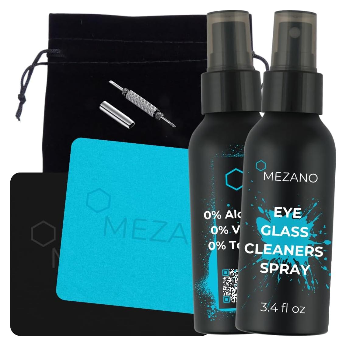 Limpiador de Gafas en Spray Mezano 207ml con Paños