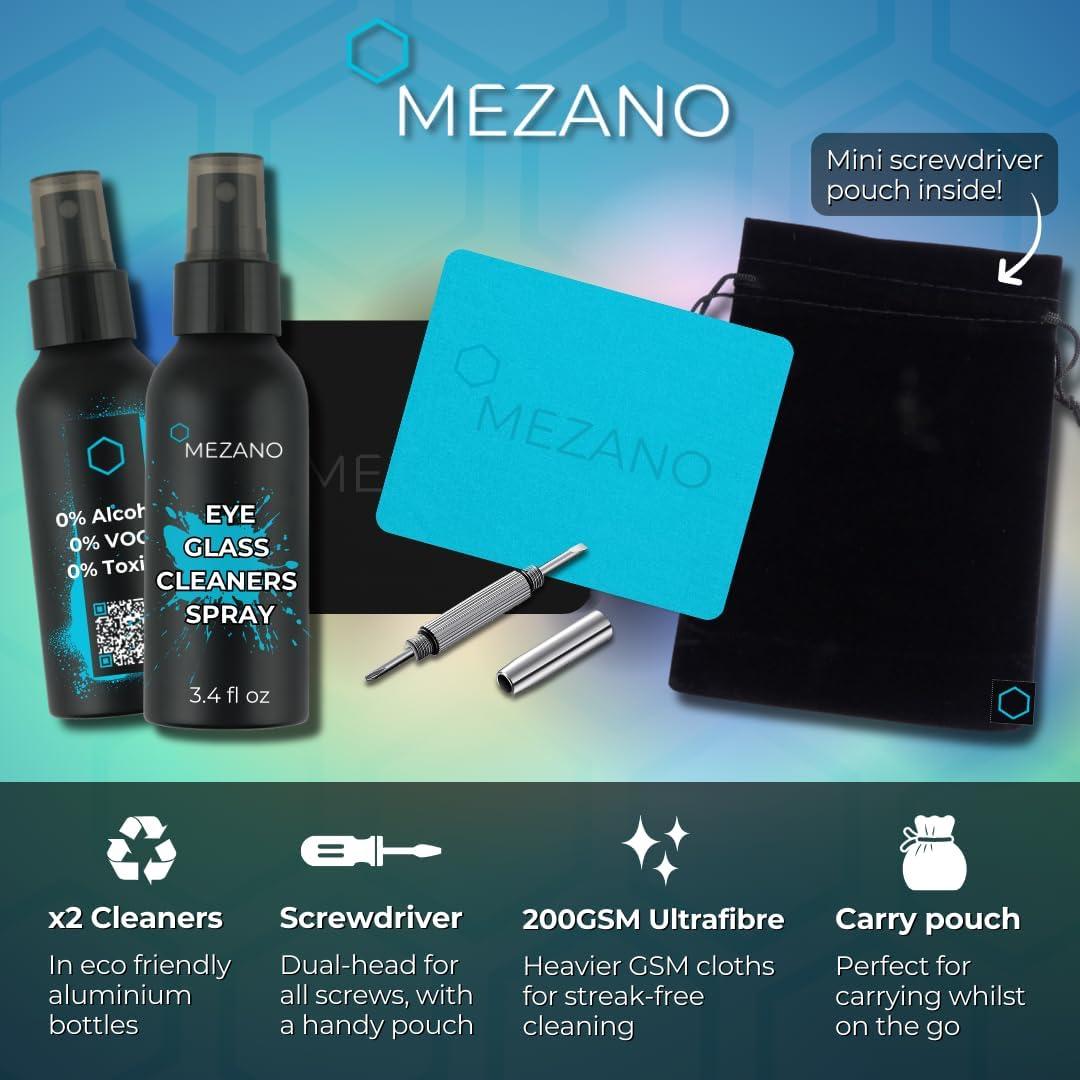 Limpiador de Gafas en Spray Mezano 207ml con Paños