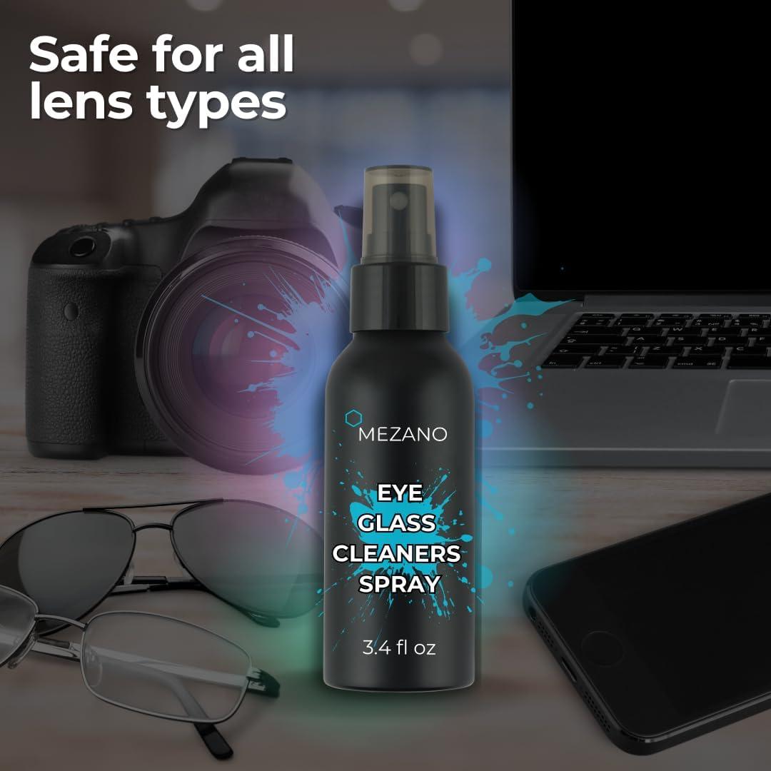 Limpiador de Gafas en Spray Mezano 207ml con Paños
