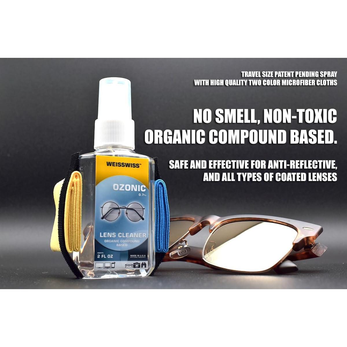 Limpiador de Lentes Weisswiss Ozonic - Spray 90.7g + 2 Paños