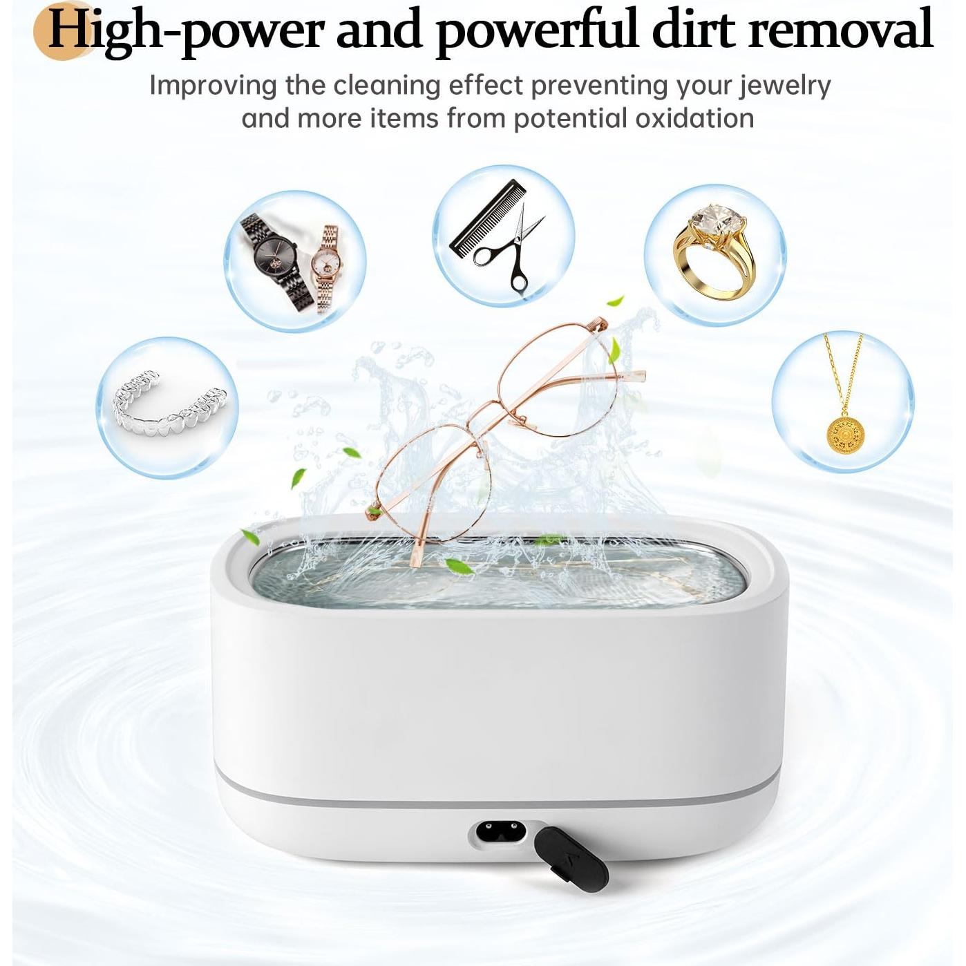 Limpiador Ultrasónico Leman 480ML para Joyería y Gafas