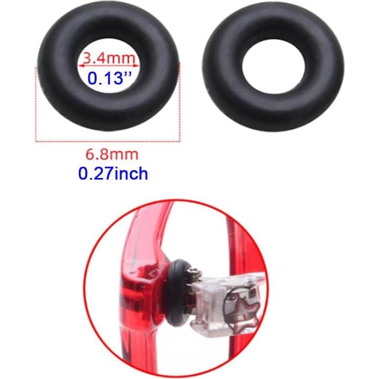 Kit de Reparación de Gafas 5 Pares Silicona + Destornillador