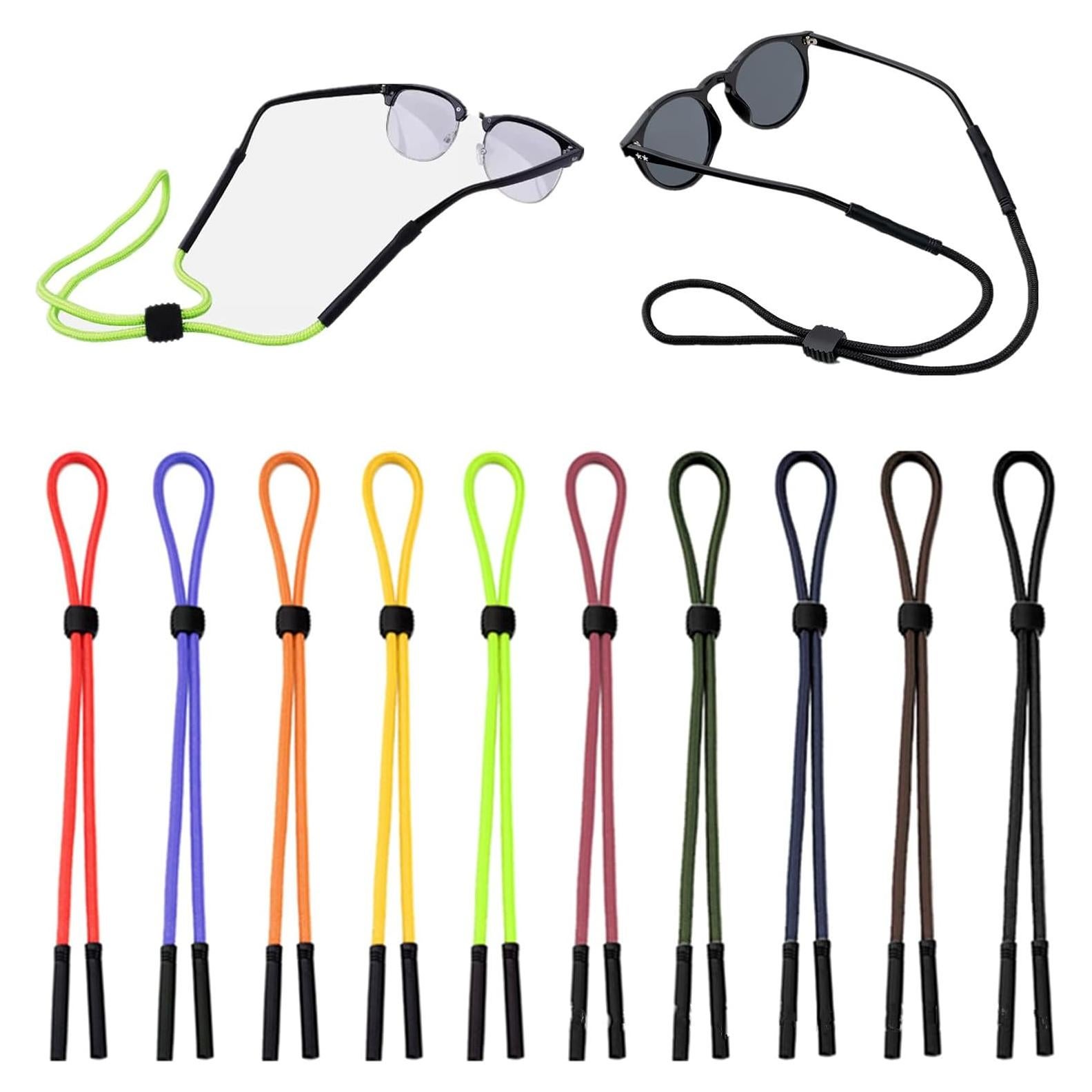 Set de 10 Correas Ajustables para Gafas EBIEFLY Multicolor