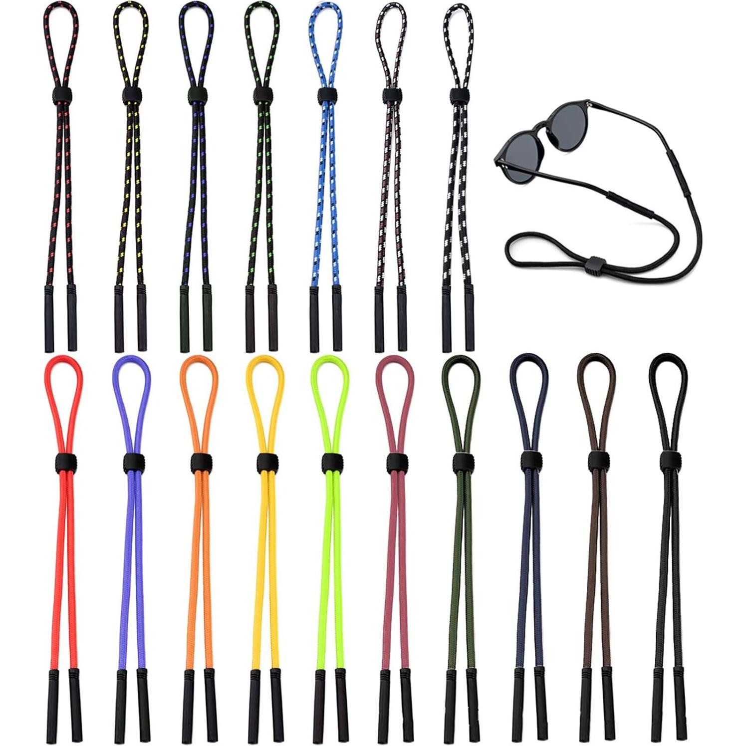 Set de 10 Correas Ajustables para Gafas EBIEFLY Multicolor