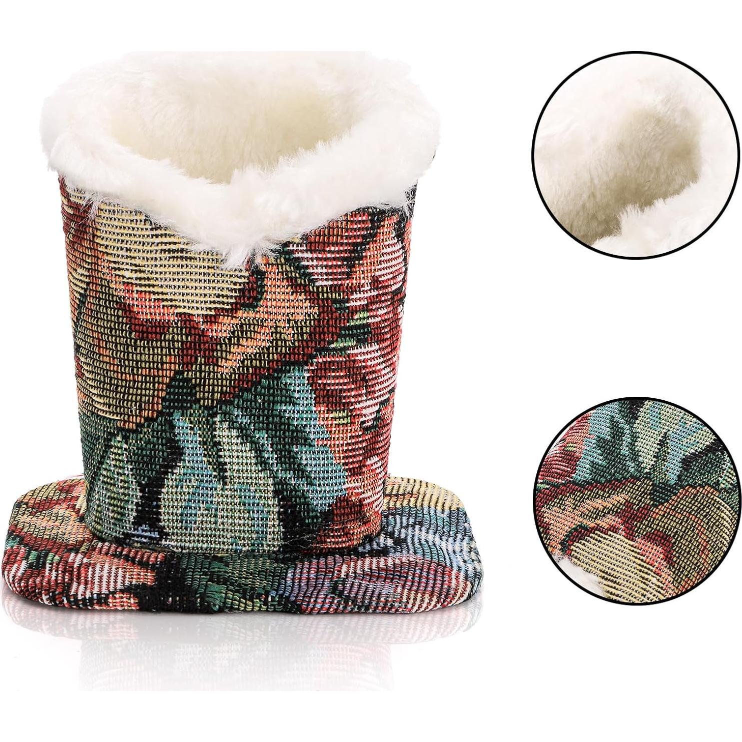 Soporte de Gafas Peohud 3 Pack Forrado de Peluche Negro