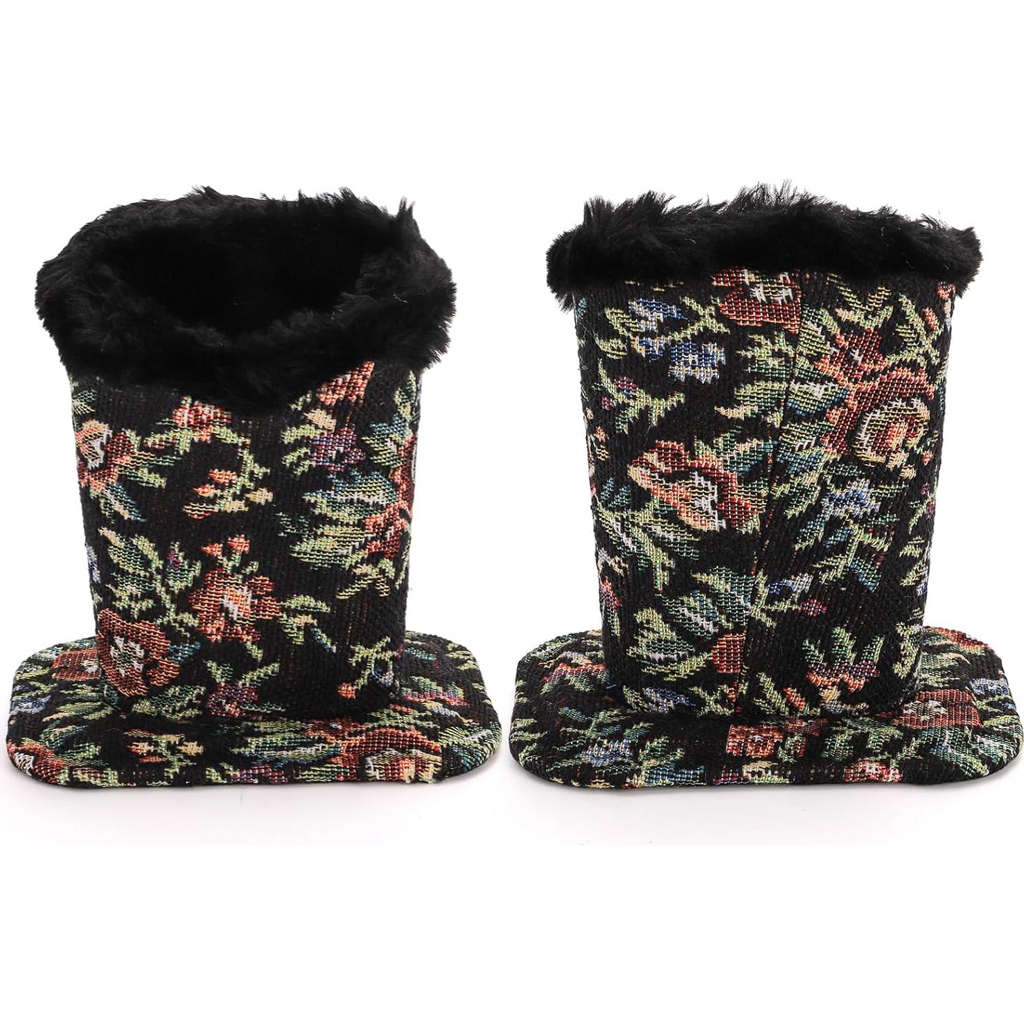 Soporte de Gafas Peohud 3 Pack Forrado de Peluche Negro