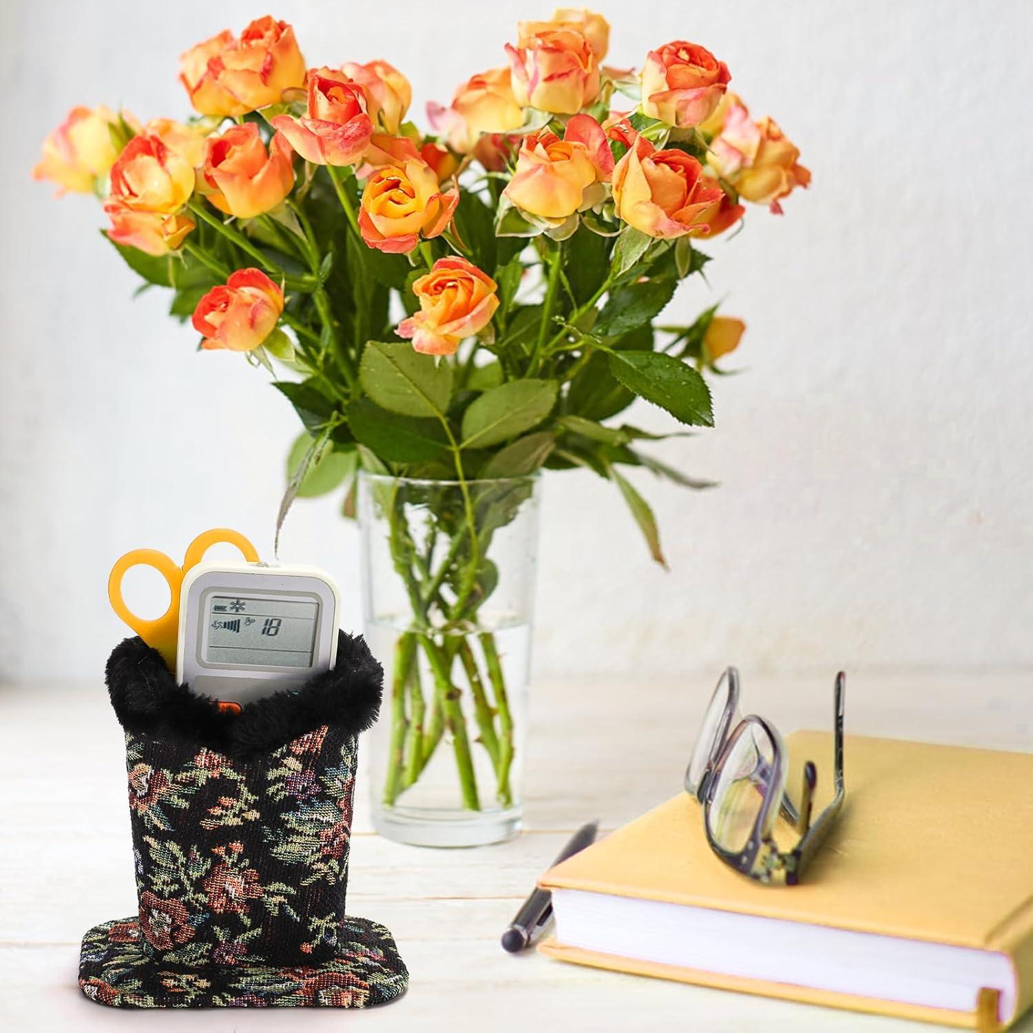 Soporte de Gafas Peohud 3 Pack Forrado de Peluche Negro