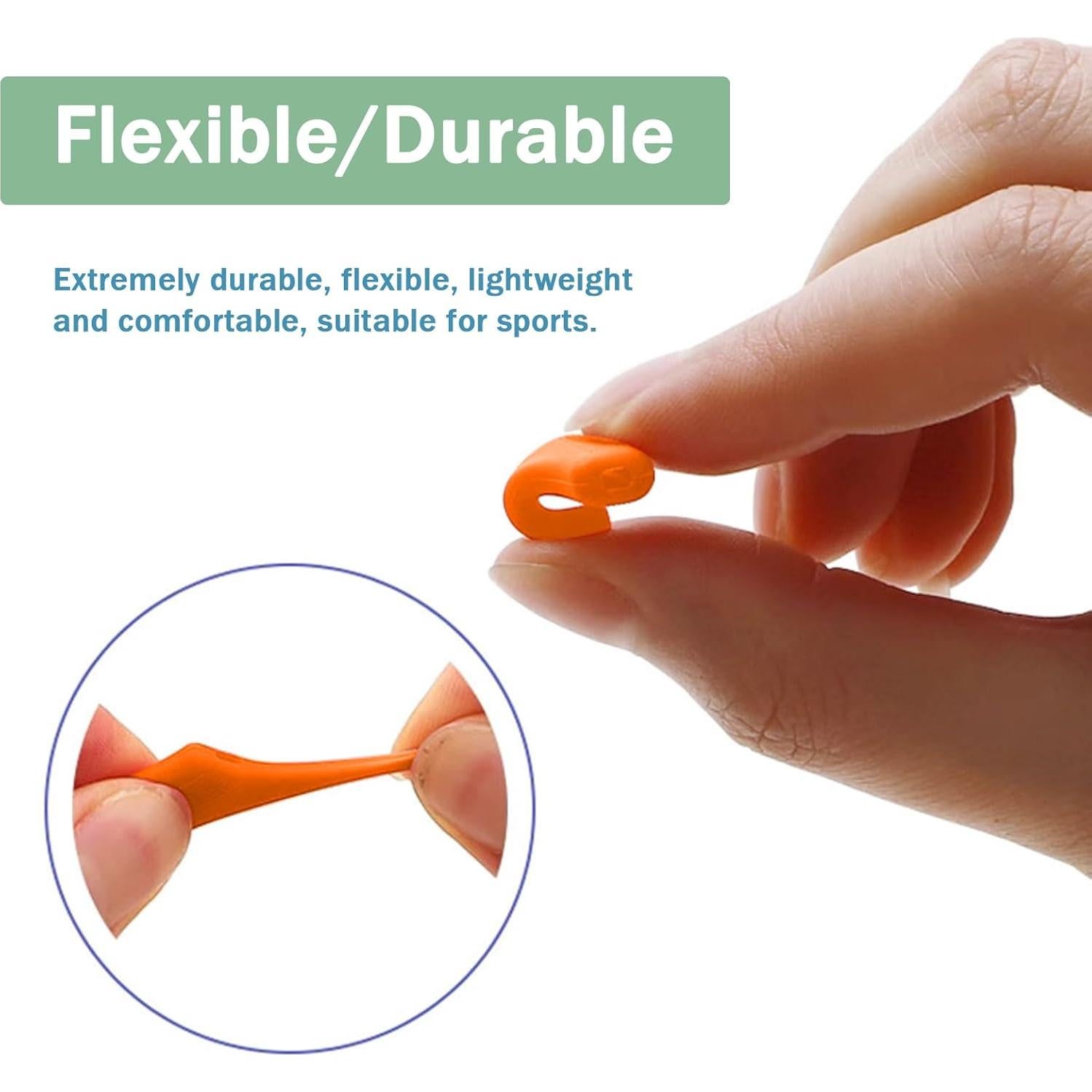 Ganchos de oreja para gafas OPUGIT - Silicona Antideslizante - 10 Pares