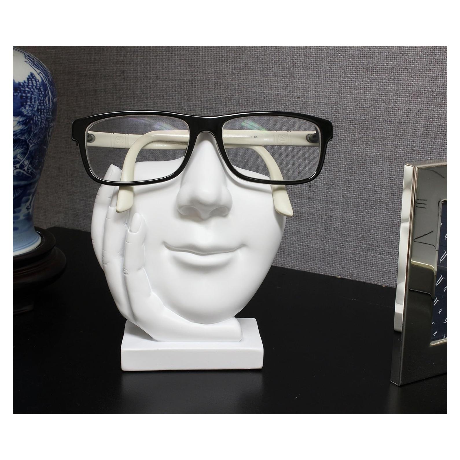 Soporte para Gafas JewelryNanny - Nariz Esculpida Blanco