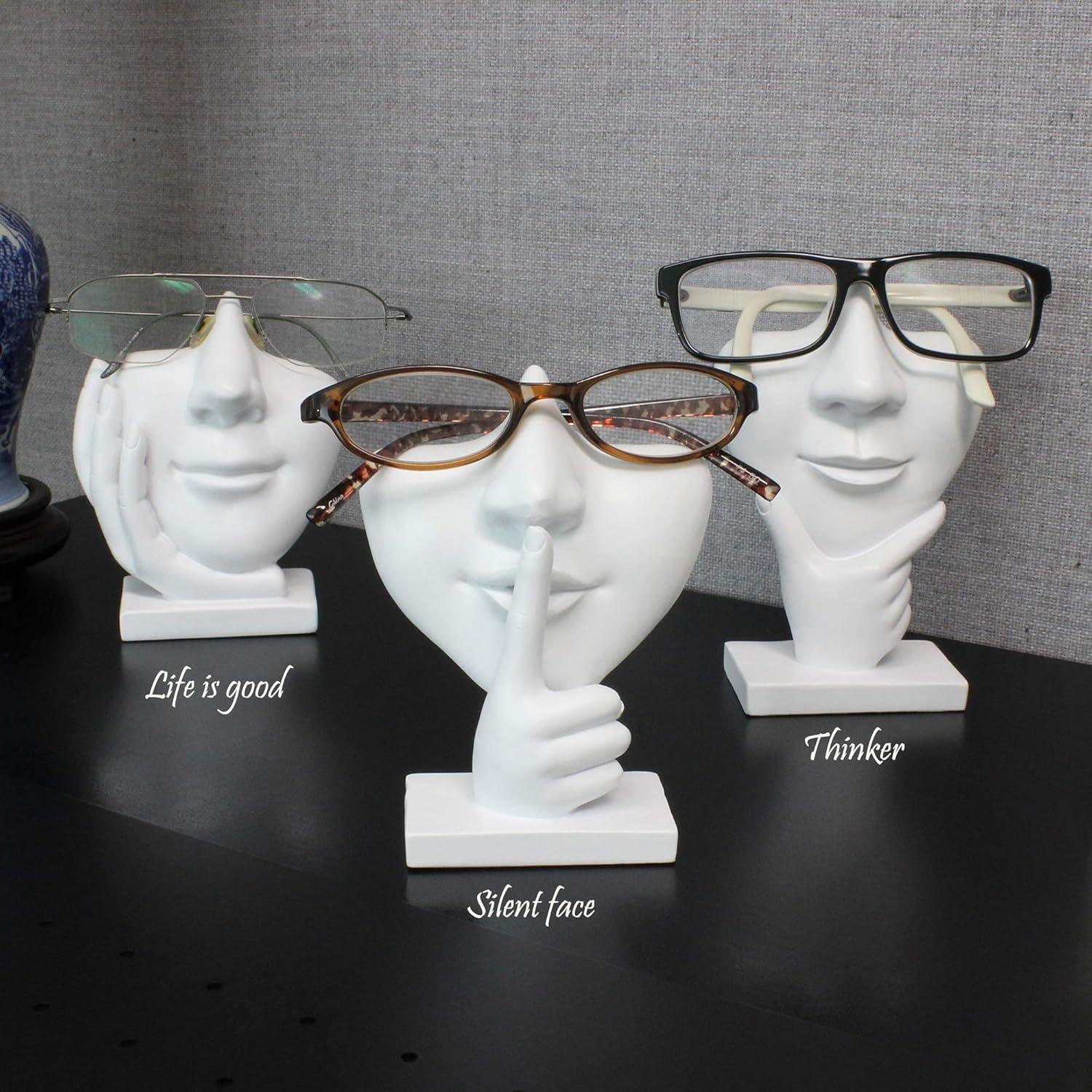 Soporte para Gafas JewelryNanny - Nariz Esculpida Blanco