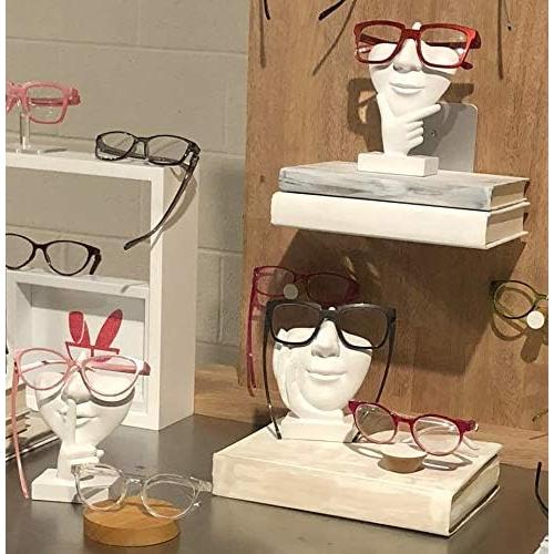 Soporte para Gafas JewelryNanny - Nariz Esculpida Blanco