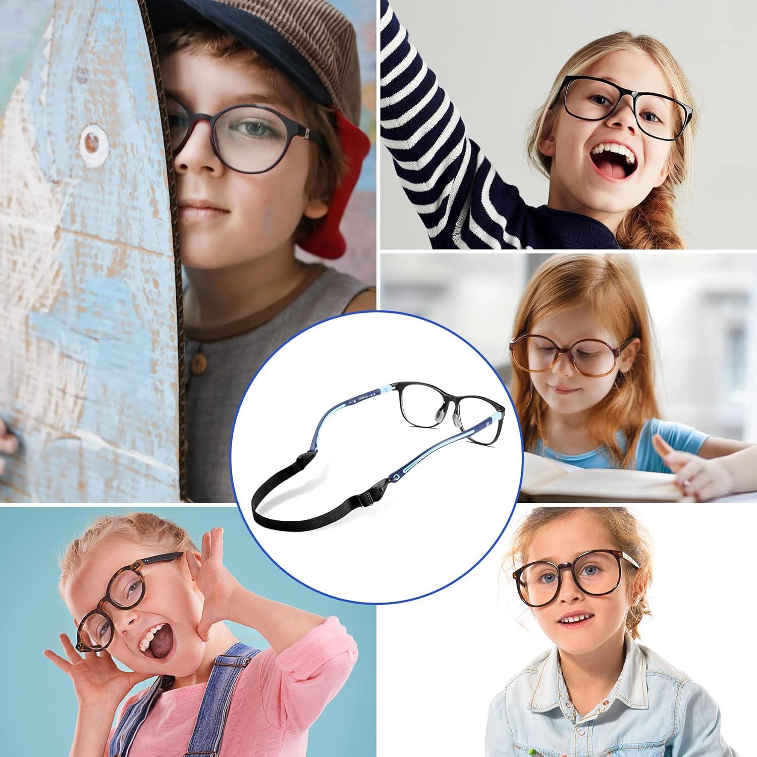 Correas Ajustables para Gafas Niños lvvfit 4pcs Negro