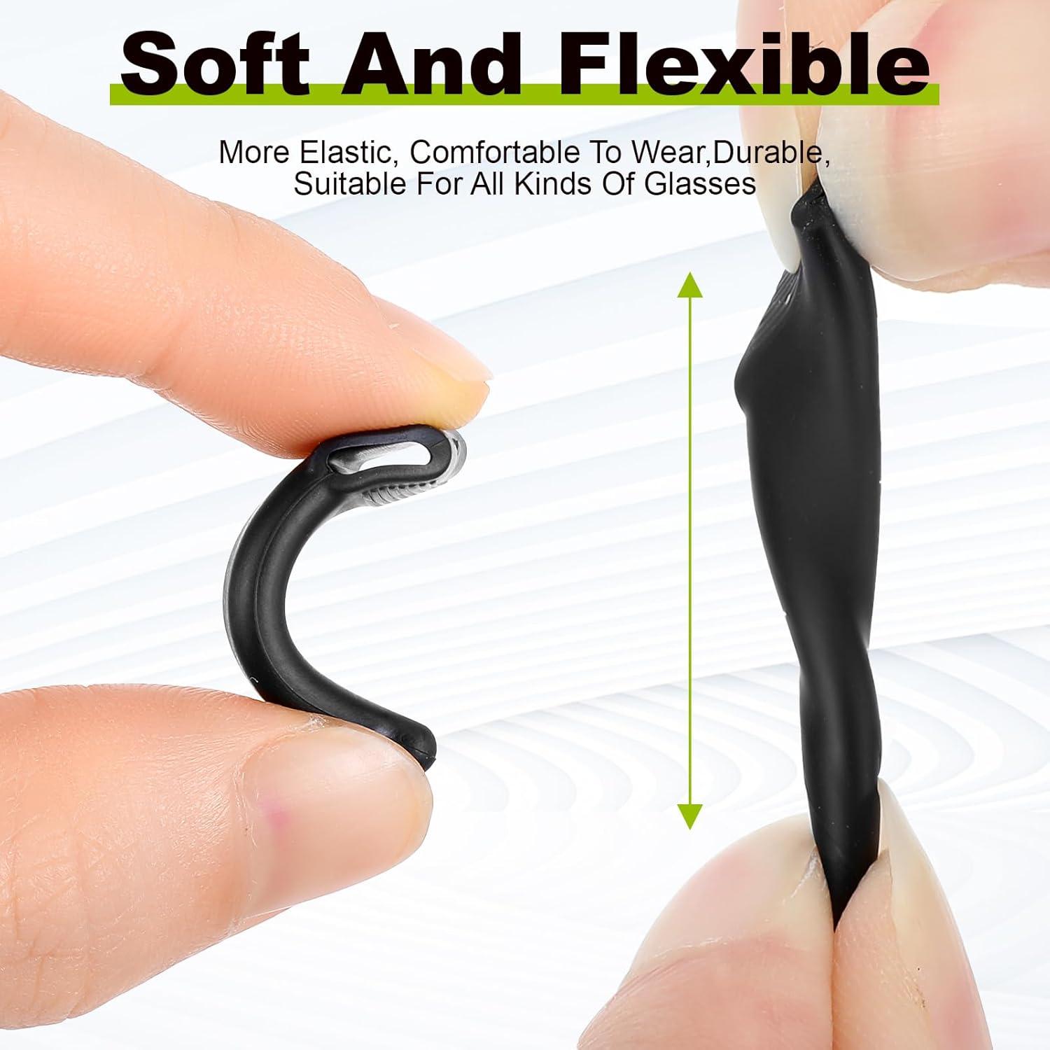 Ganchos de Silicona para Gafas - 24 Pares en 3 Tamaños