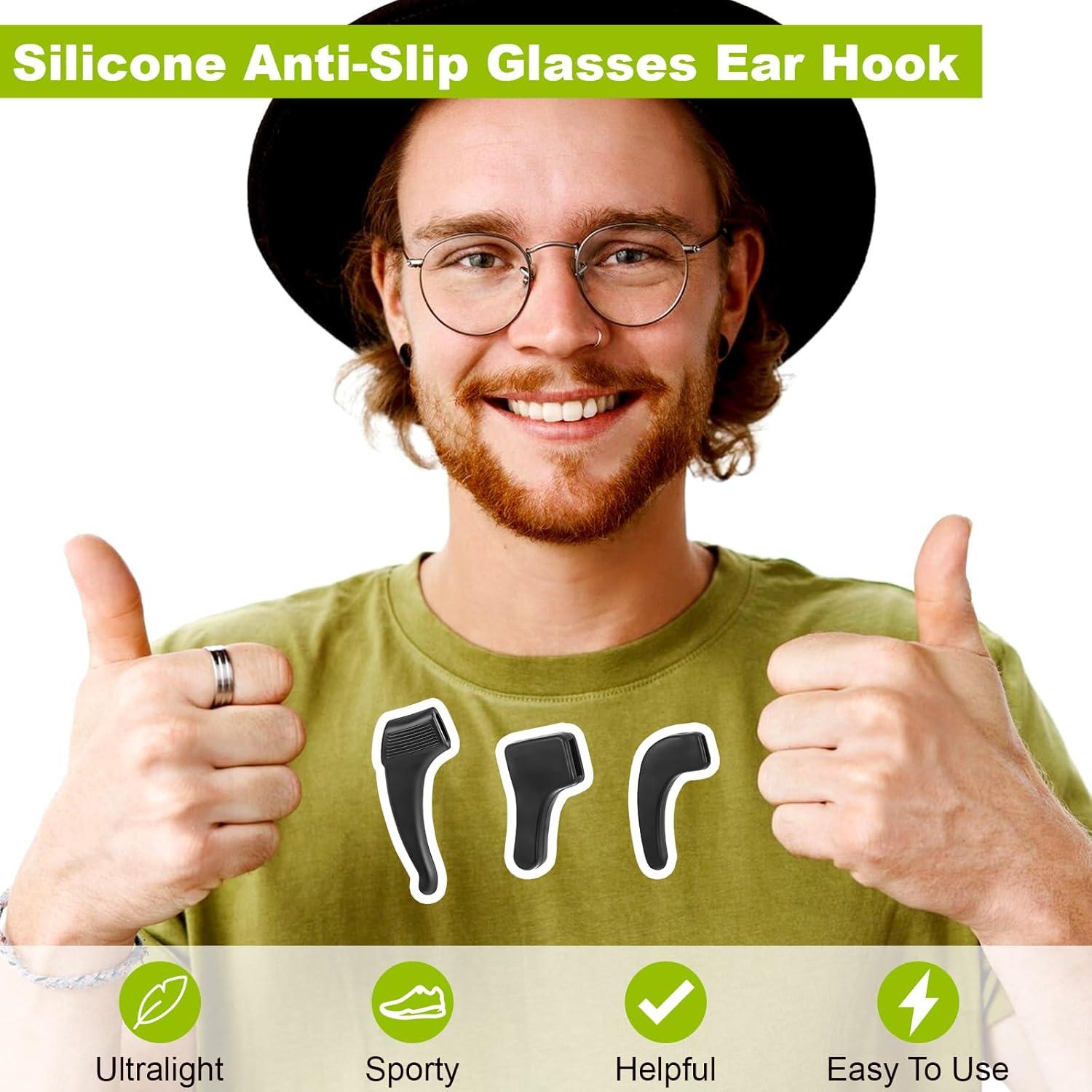 Ganchos de Silicona para Gafas - 24 Pares en 3 Tamaños