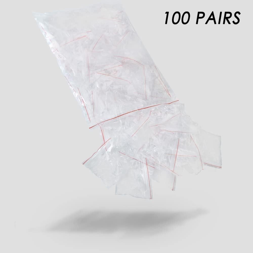 100 Pares de Retenedores de Gafas de Silicona Transparente