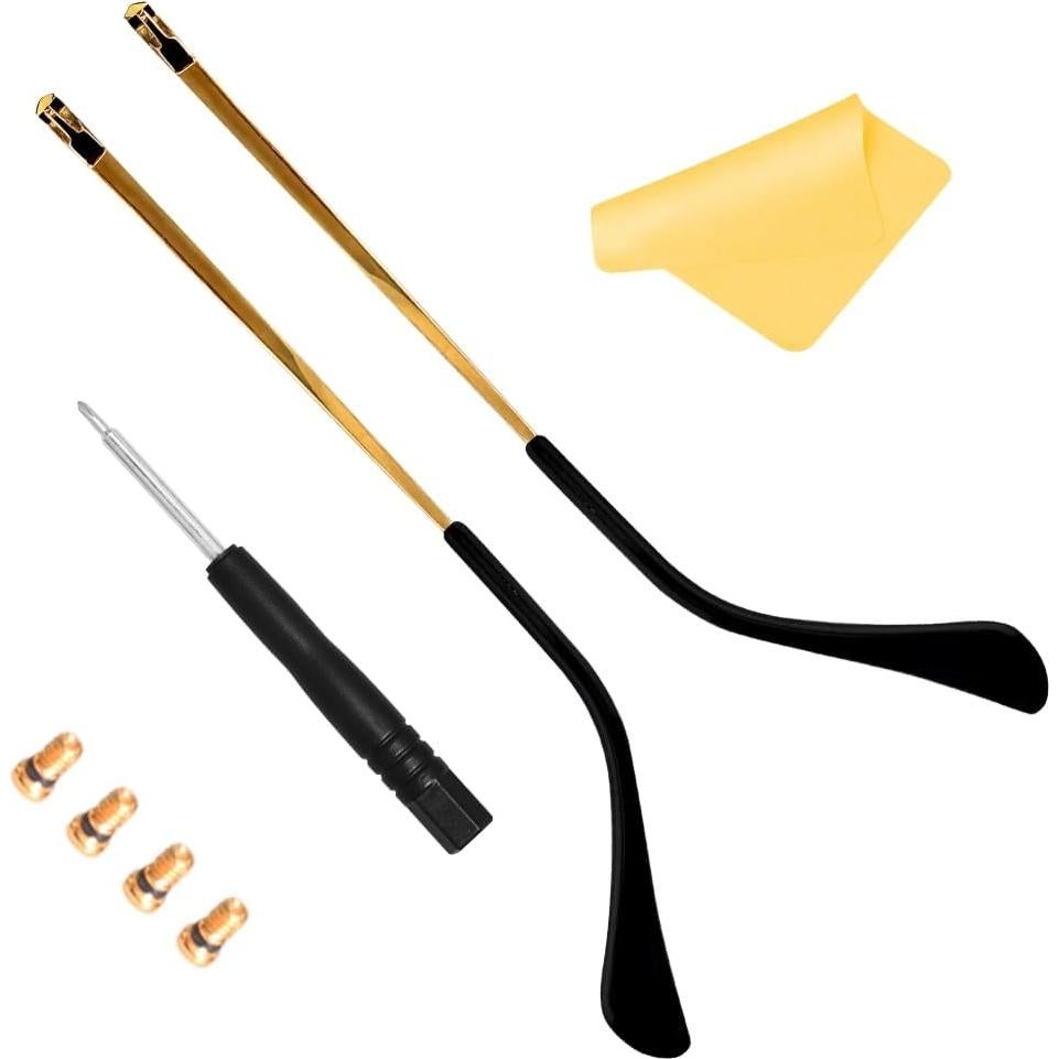 Brazos de Templo de Reemplazo Ray-Ban RX6489 140mm Dorado/Negro