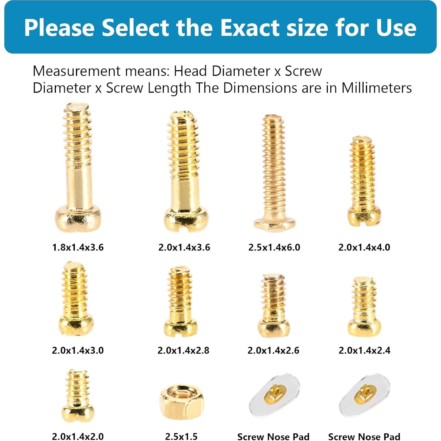 Kit de Reparación de Gafas Ofone - 112 Piezas con Destornillador