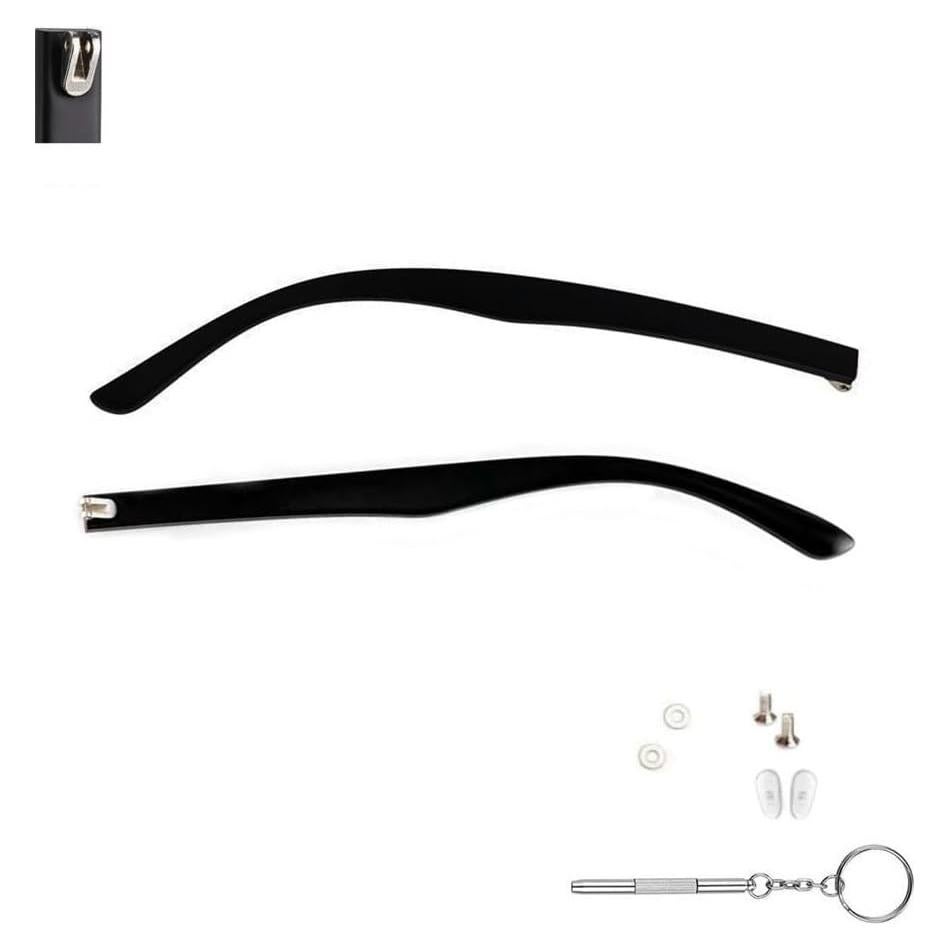 Kit de Reemplazo de Patas de Gafas Antideslizante Negro