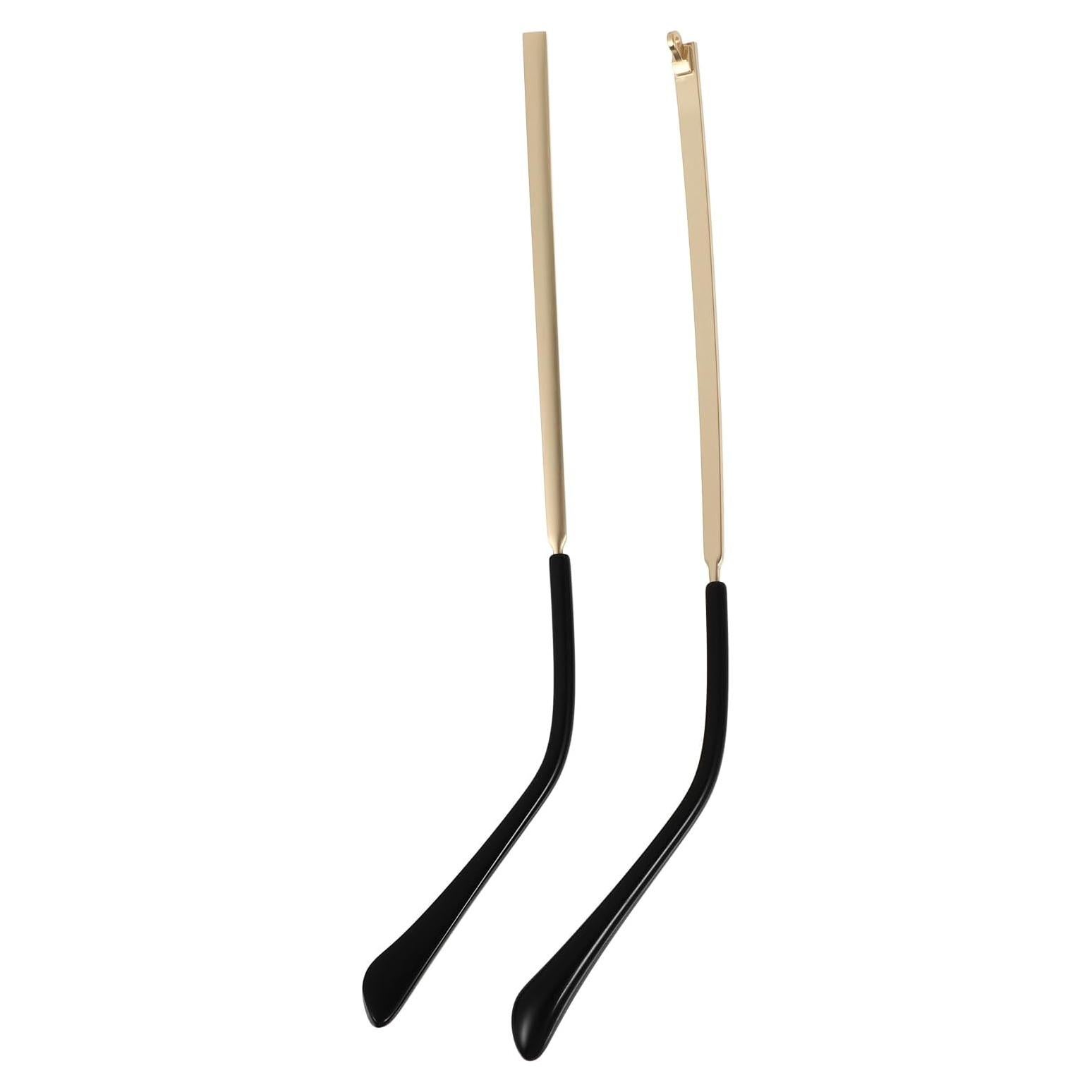 Brazos de Gafas de Metal Reemplazo Hemobllo 14cm Dorado