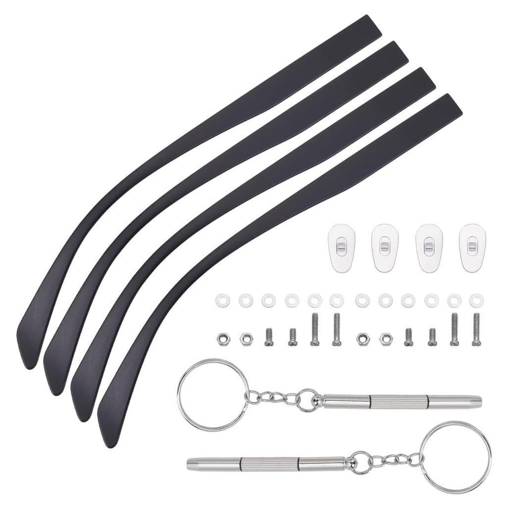 Kit de Reparación de Patas de Gafas PLIGREAT - 2 Pares, Accesorios