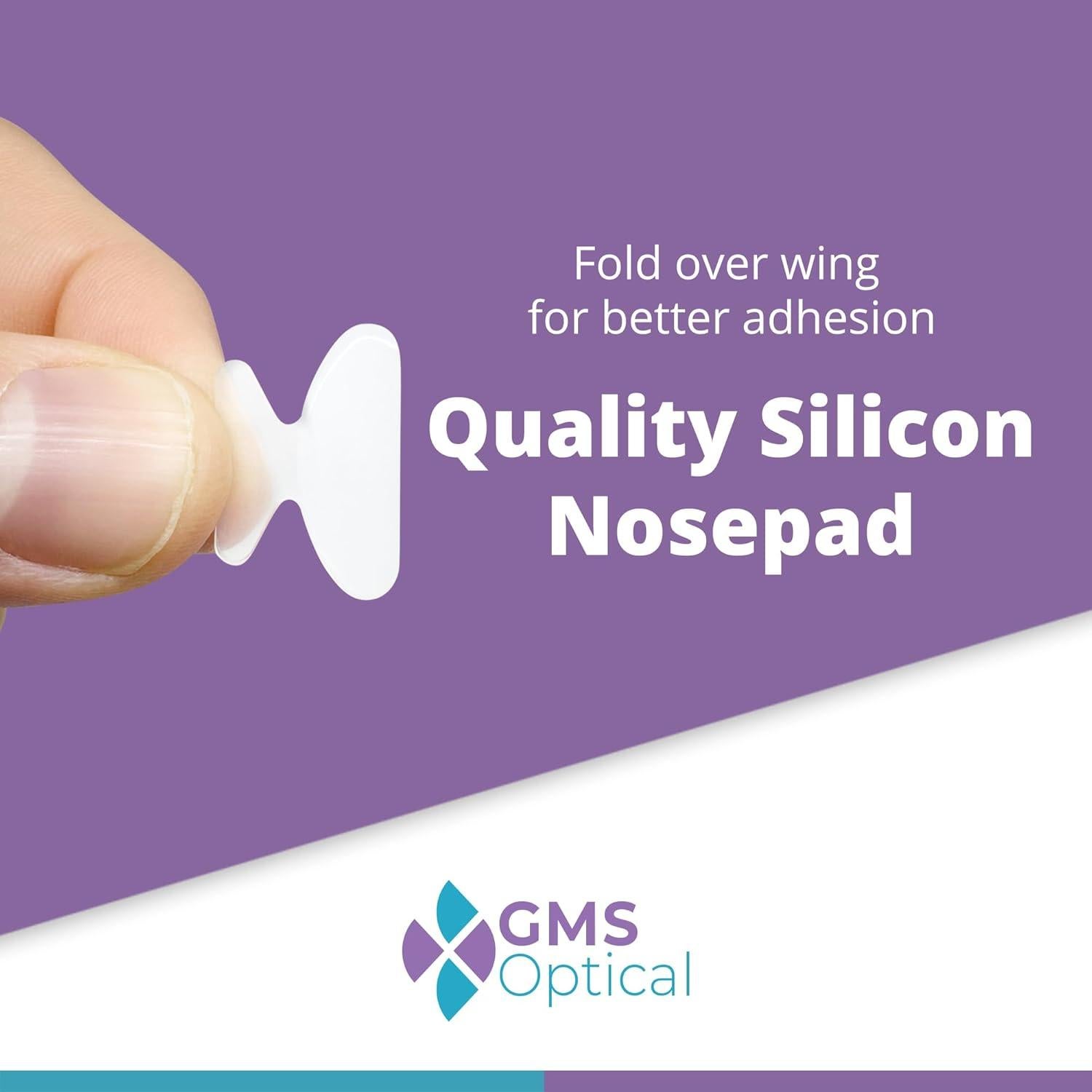 Almohadillas de nariz antideslizantes GMS Óptico 1.8mm x 18mm - 10 pares