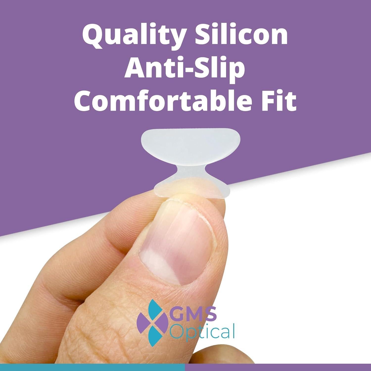 Almohadillas de nariz antideslizantes GMS Óptico 1.8mm x 18mm - 10 pares