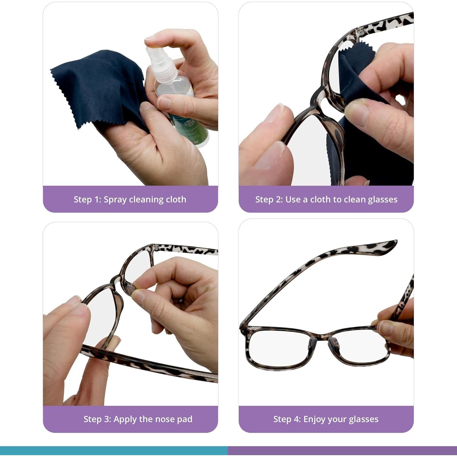 Almohadillas de nariz antideslizantes GMS Óptico 1.8mm x 18mm - 10 pares