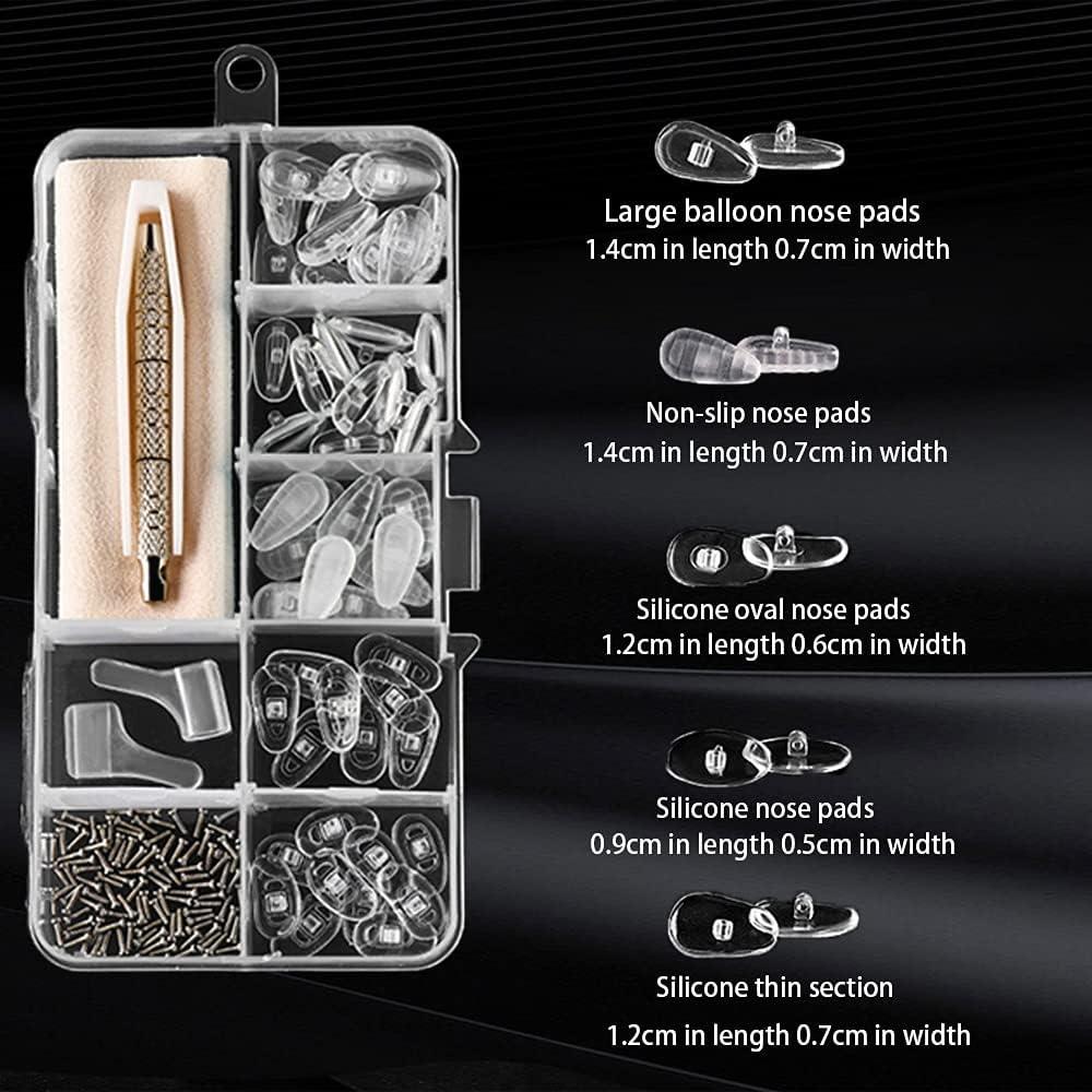 Kit de Reparación de Gafas BOSOIRSOU 74 Piezas con Almohadillas