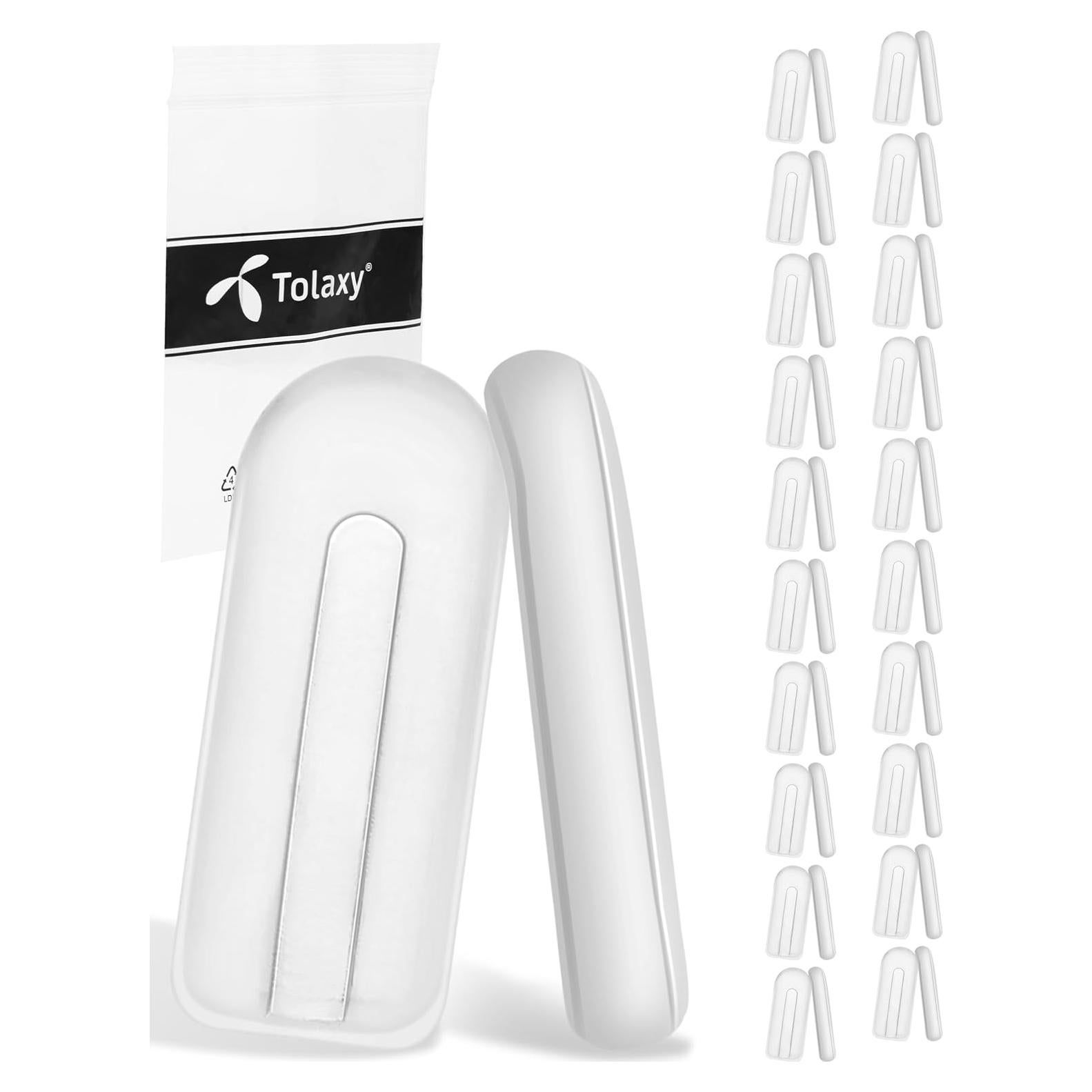 20 Pares Almohadillas de Nariz Silicona Suave Tolaxy 12mm