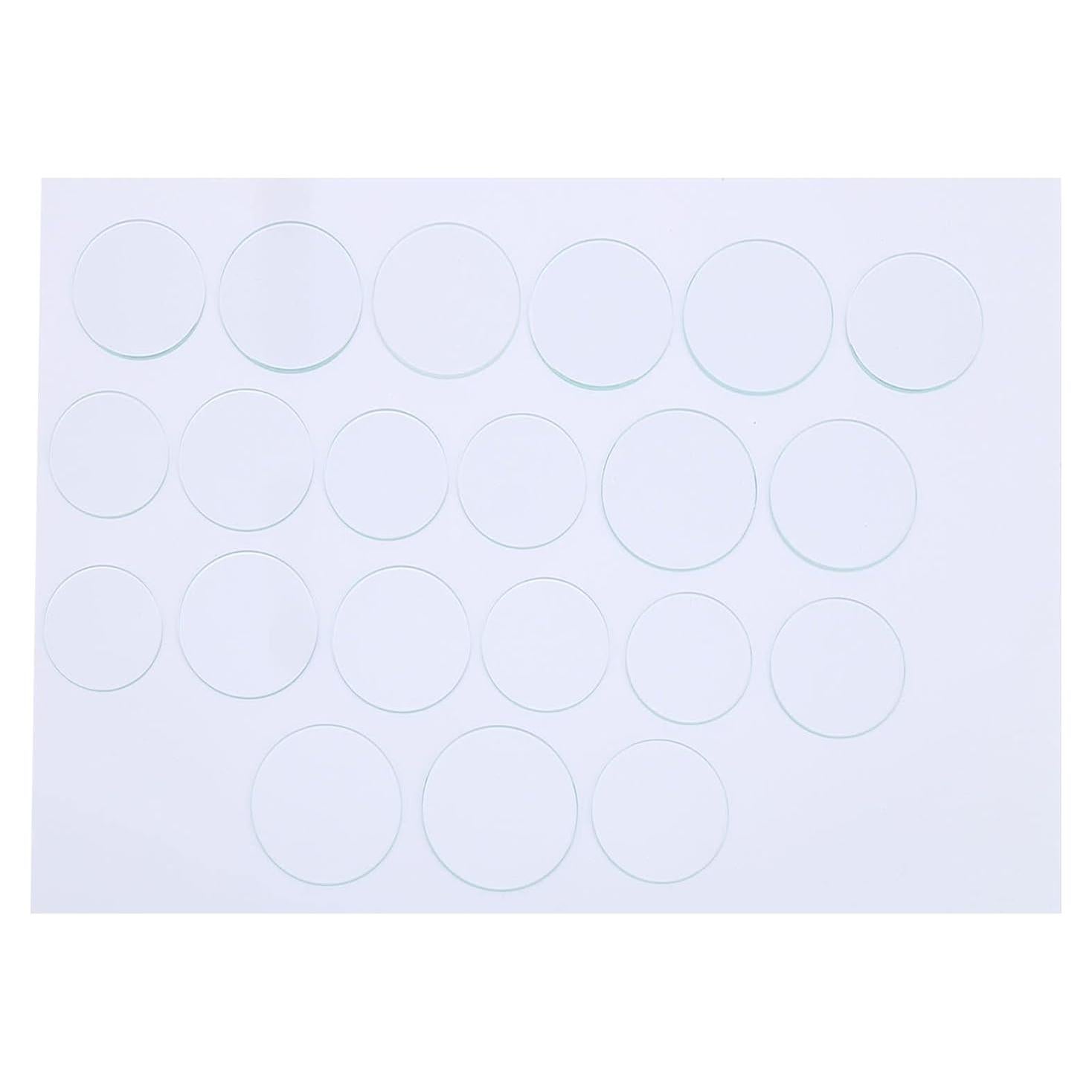 21 Lentes de Cristal para Reloj Ejoyous, Diámetro 35-45 mm