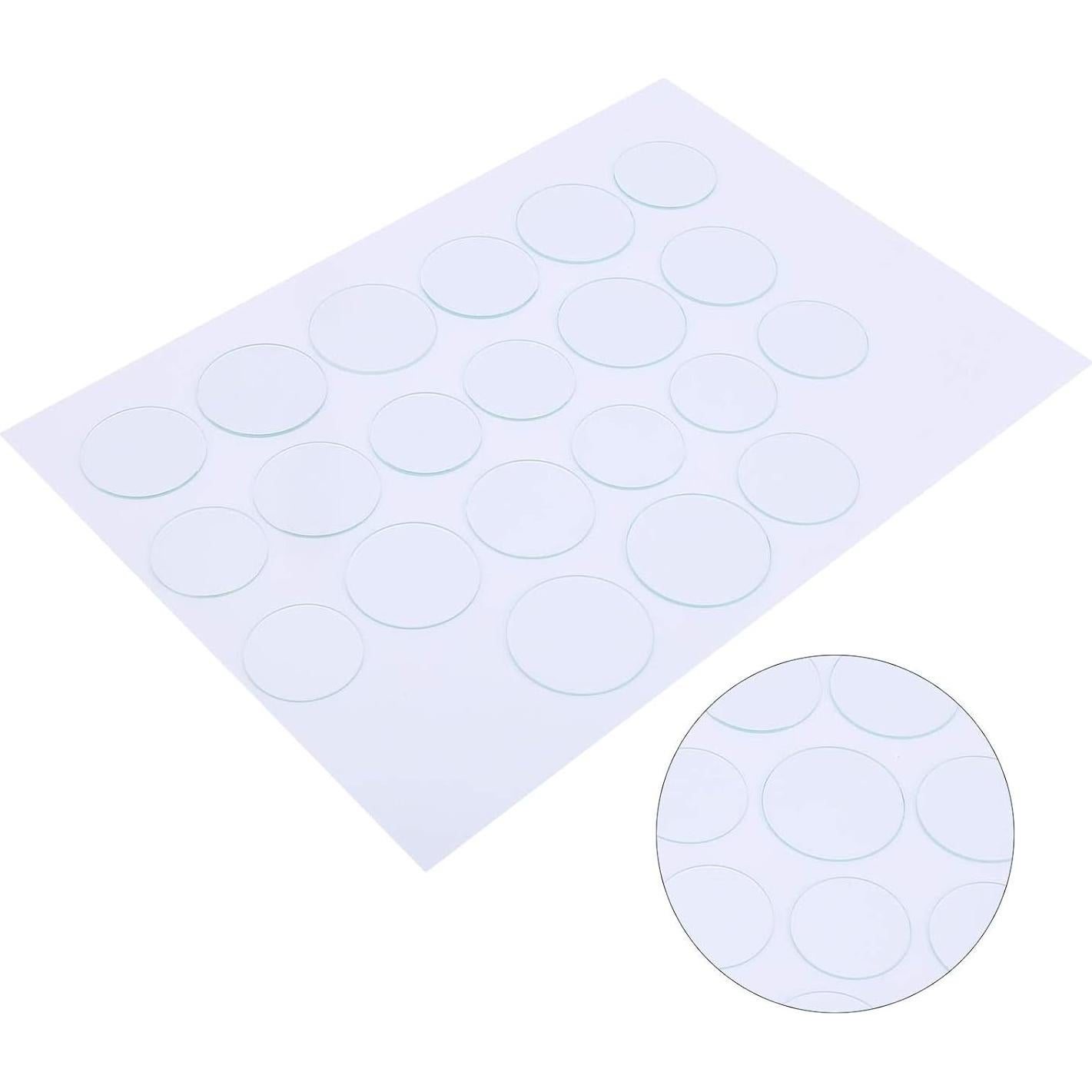 21 Lentes de Cristal para Reloj Ejoyous, Diámetro 35-45 mm