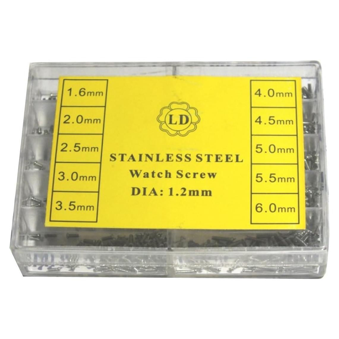 Juego de Tornillos de Reloj Acero Inoxidable Mexi 670pcs