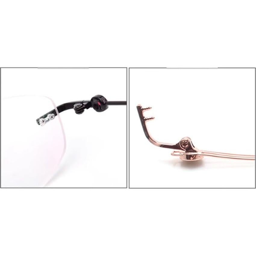 Patas de Gafas de Metal Janky Rosa Reemplazo Unisex