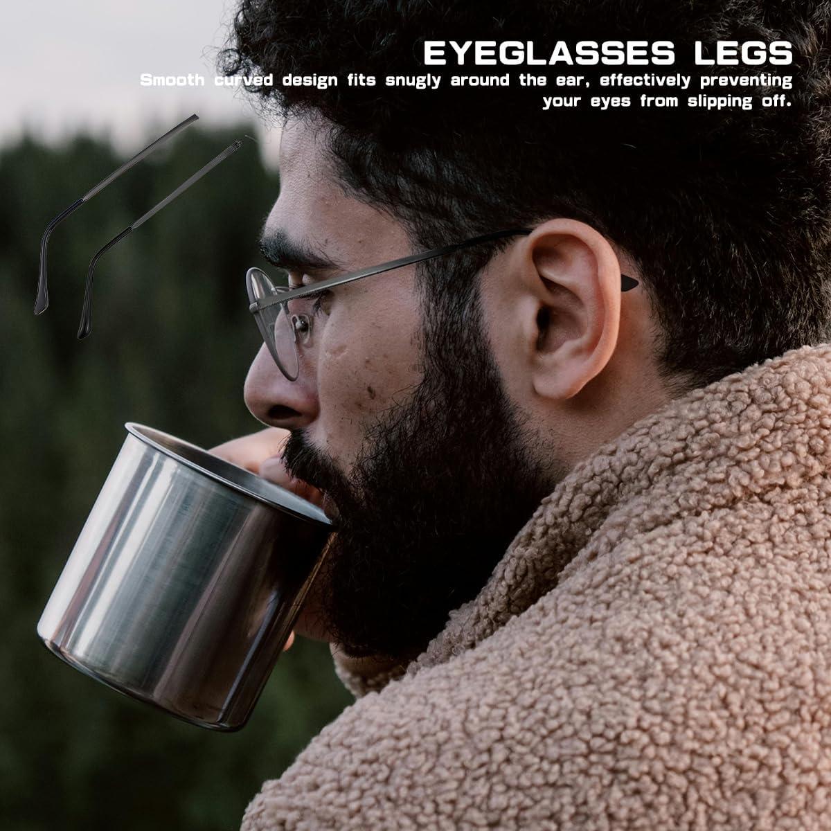 Brazos de Reemplazo para Gafas Metal Universal Marrón