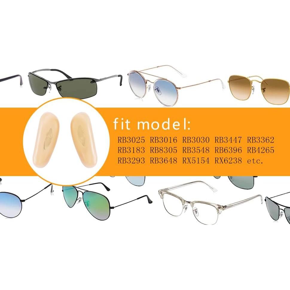 Almohadillas de nariz FOOUSA para gafas Ray Ban Aviator