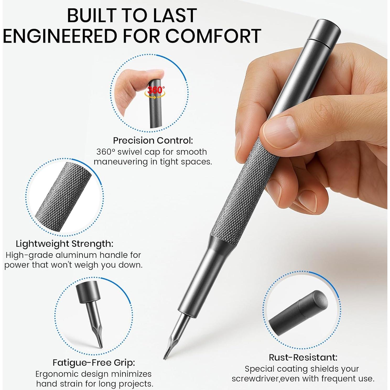 Juego de Destornilladores de Precisión 27 en 1 Tokusatsu