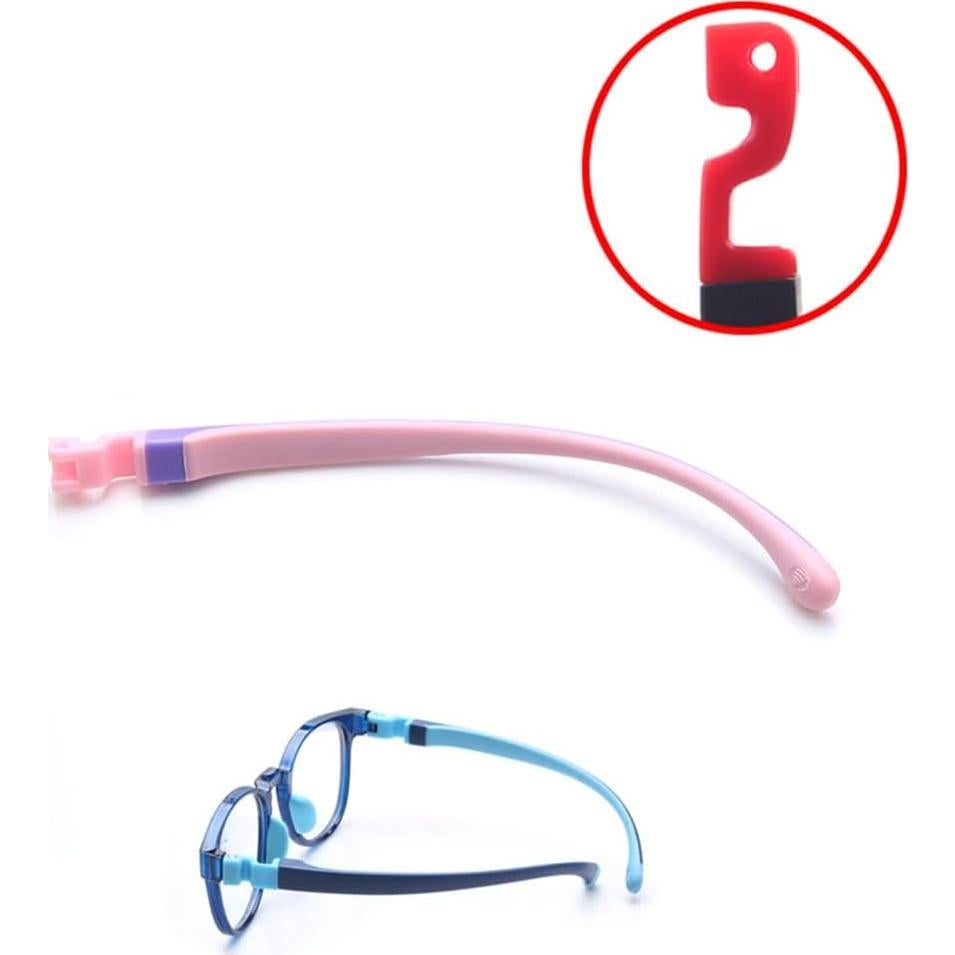Brazos de Reemplazo para Gafas de Niños Janky Silicona Rosa