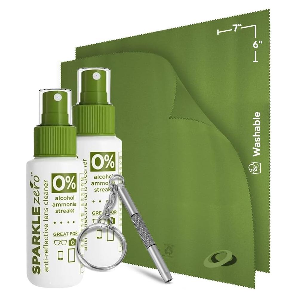 Kit Limpiador de Lentes Ecológico OPTIPAK 2x30ml + Paños