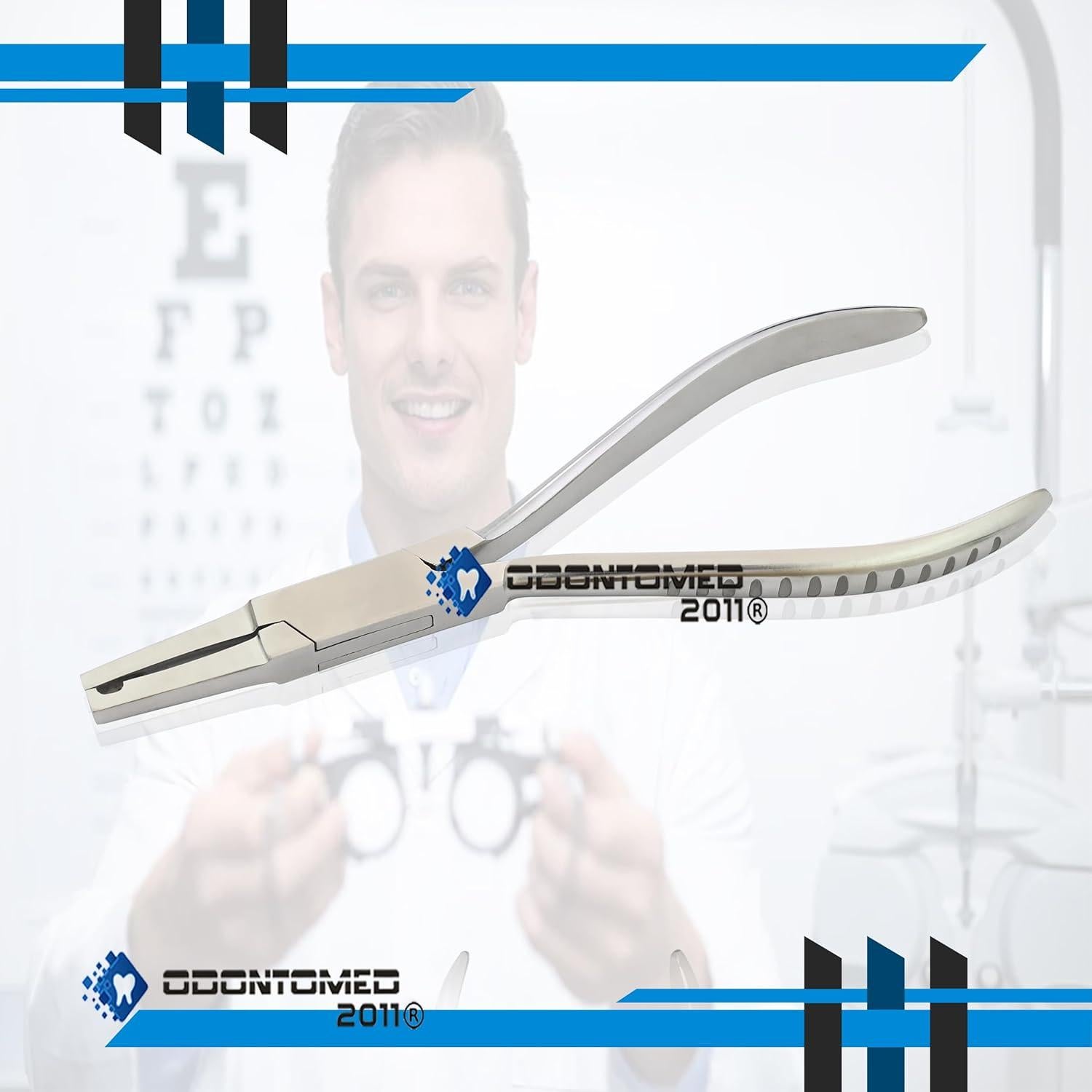 Pinzas de Acero Inoxidable OdontoMed2011 para Gafas