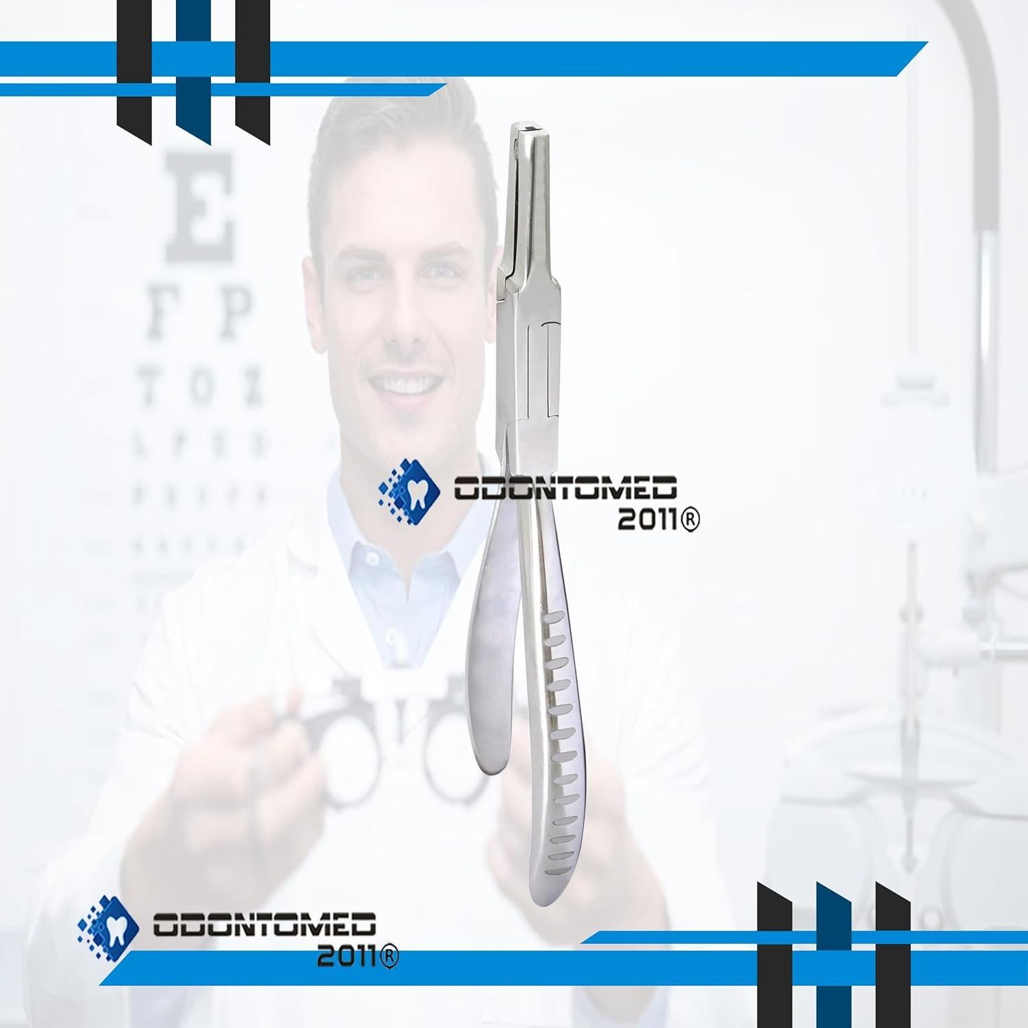 Pinzas de Acero Inoxidable OdontoMed2011 para Gafas