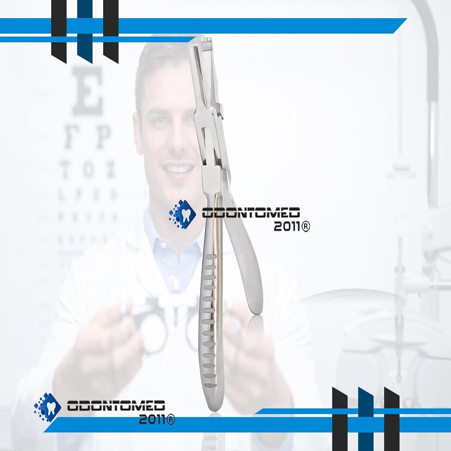 Pinzas de Acero Inoxidable OdontoMed2011 para Gafas