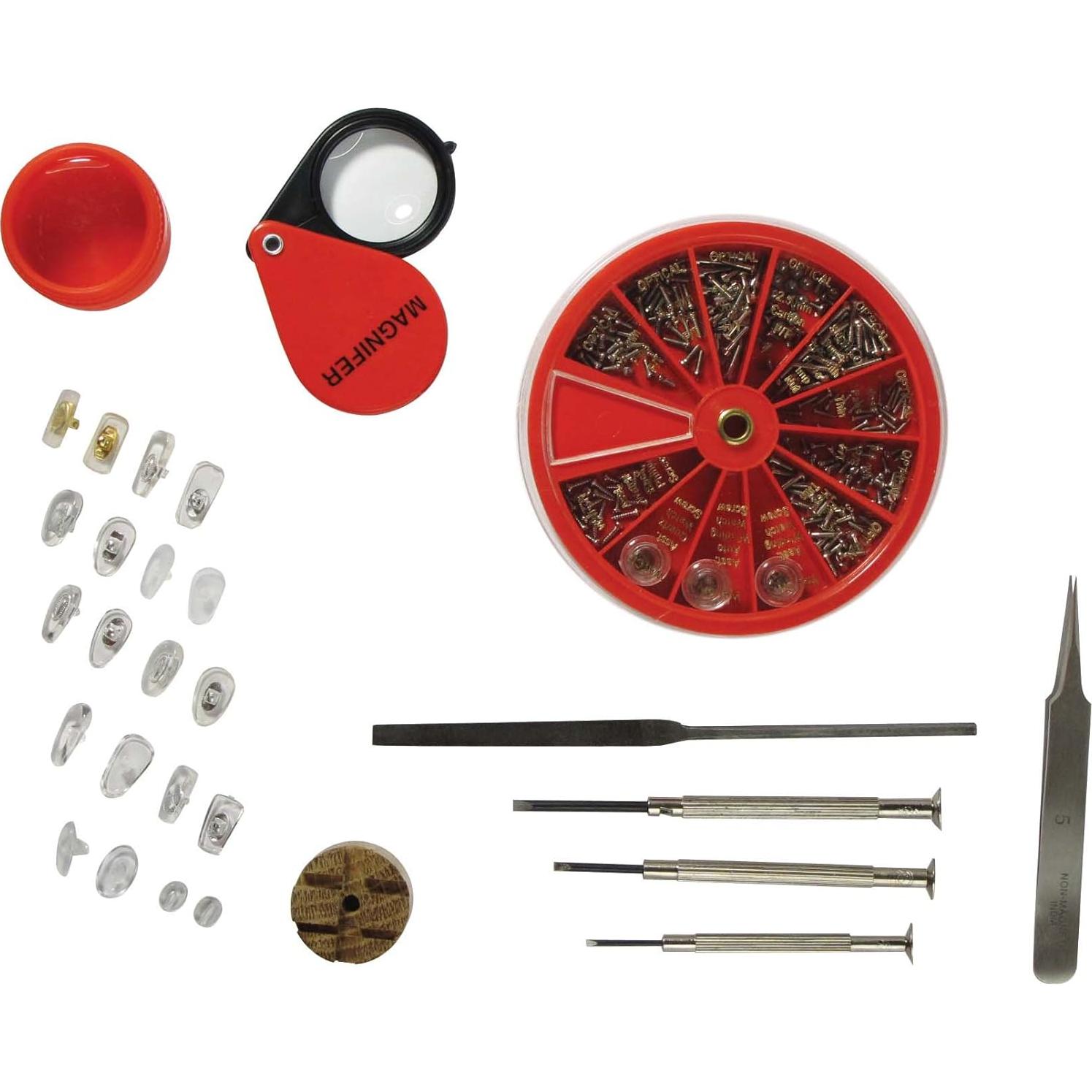 Kit de Herramientas de Reparación de Gafas y Relojes SE 9 Piezas