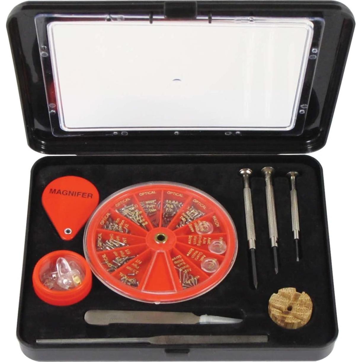 Kit de Herramientas de Reparación de Gafas y Relojes SE 9 Piezas