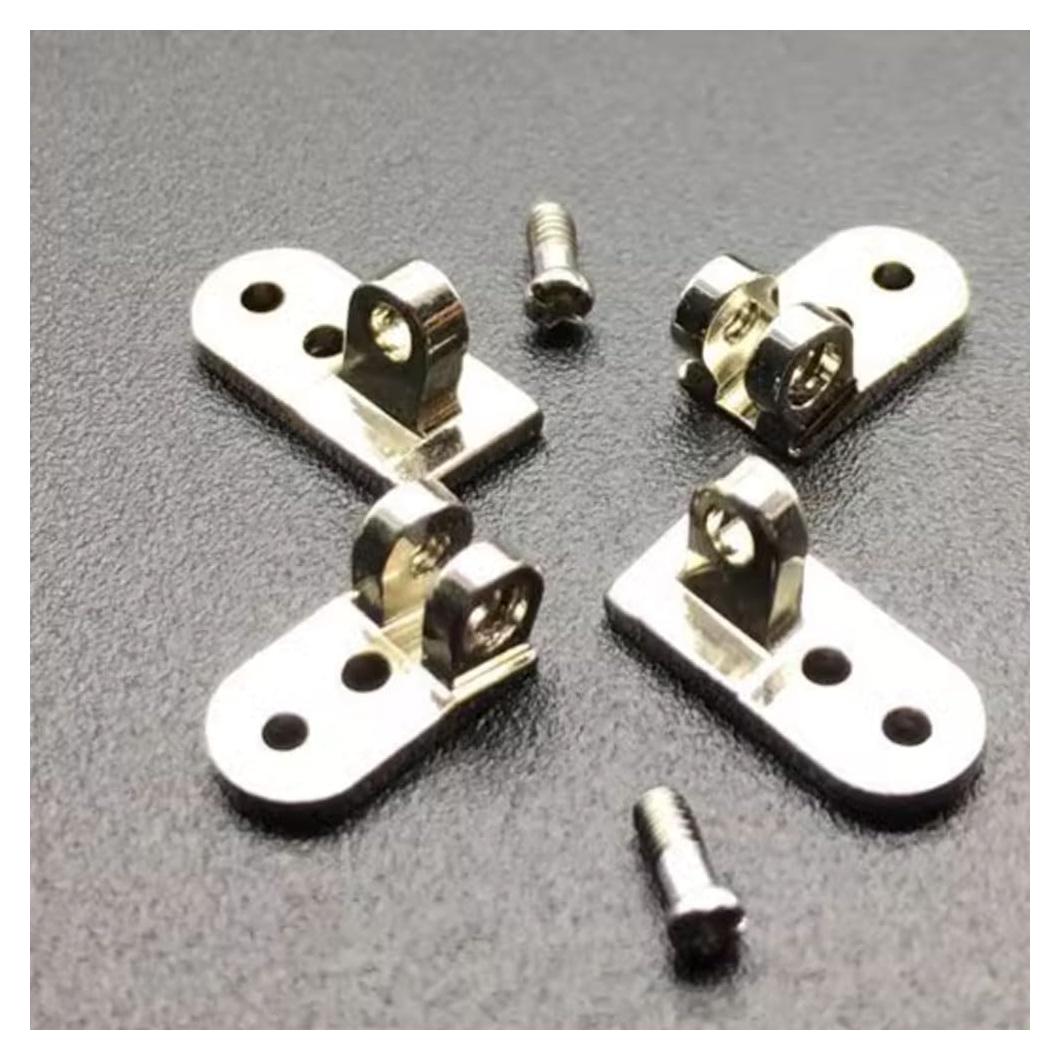 Kit de Reparación de Gafas QYAJS - Bisagras 3.0mm Plata