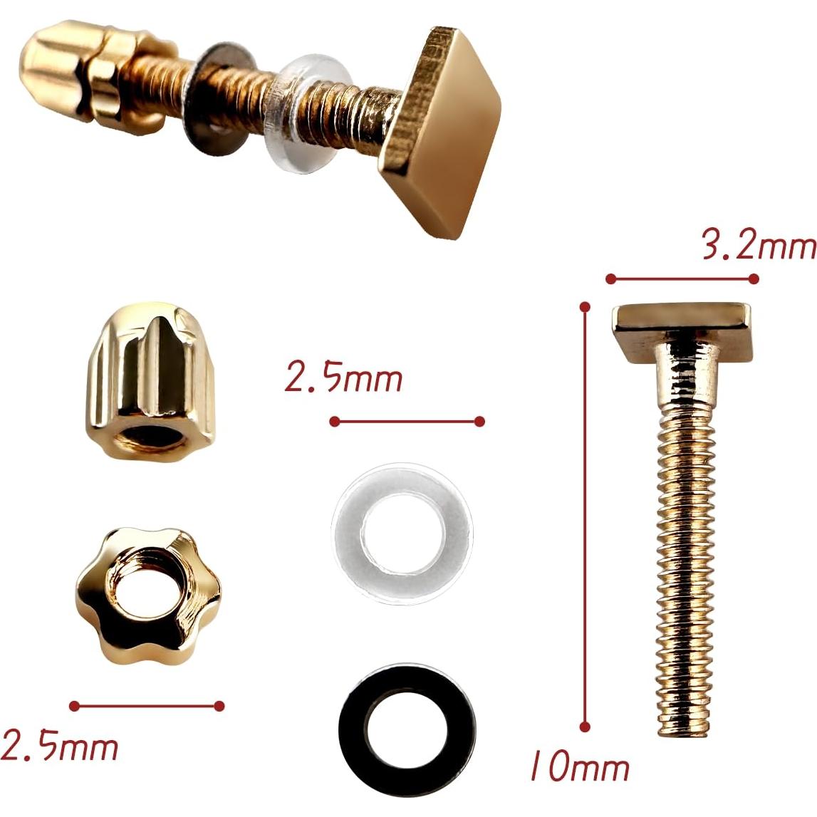 Kit de Reemplazo de Tornillos para Gafas Cartier Dorado