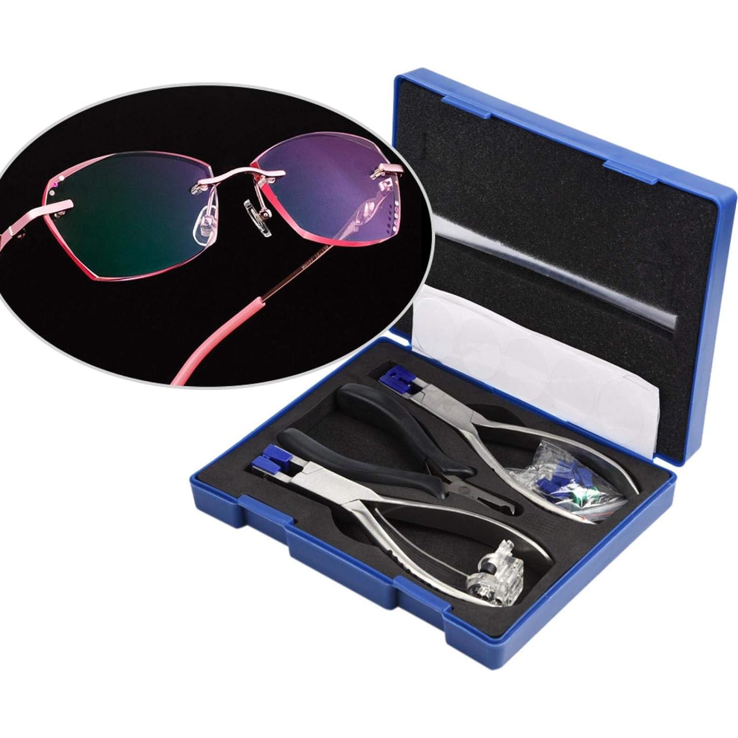 Kit de herramientas YUYTE para reparar gafas sin montura