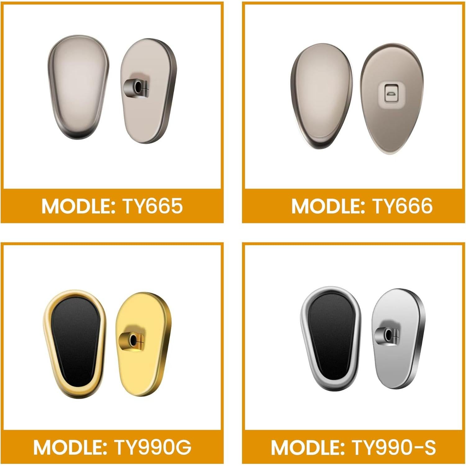 Almohadillas de Nariz de Titanio Antideslizantes para Gafas - Kit de Reparación con Destornillador