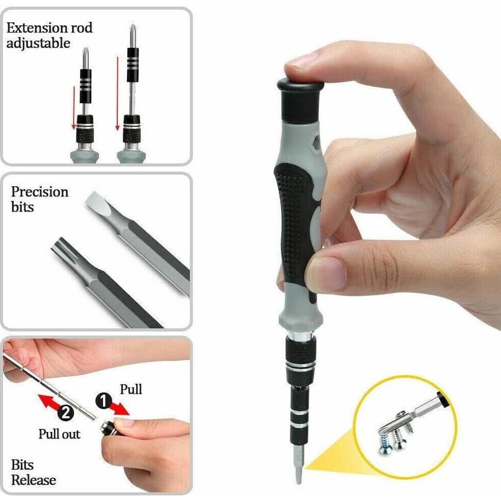 Juego de Puntas de Destornillador Magnético 117PCS LA PIEZA PERFECTA